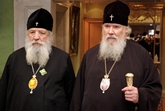 patriarch Aleksi II en metropoliet Lavr