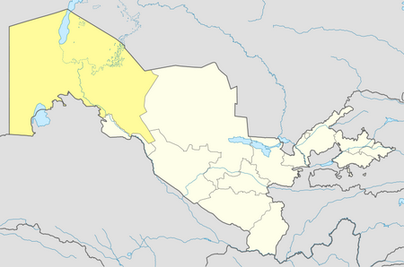 Karakalpakstan ligt in het westen van oezbekistan en maakt 40% uit van het land