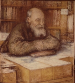 geschilderd portret van Nikolaj Fjodorov