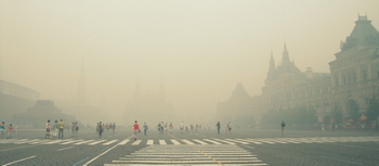 smog in Moskou