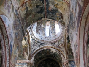fresco's op een kerkplafon