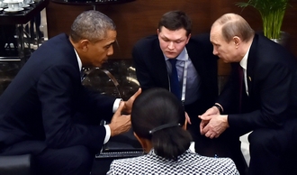 Onderonsje op de g20 tussen Poetin en Obama